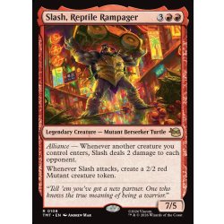 画像1: 【ENG】破天荒爬虫類、スラッシュ/Slash, Reptile Rampager[MTG_TMT_0108_R]