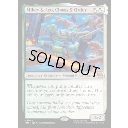 画像1: 【ENG】混沌と秩序、マイキーとレオ/Mikey & Leo, Chaos & Order[MTG_TMT_0158_R]