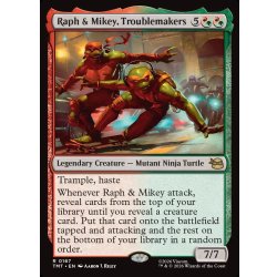 画像1: 【ENG】トラブルメーカー、ラフとマイキー/Raph & Mikey, Troublemakers[MTG_TMT_0167_R]
