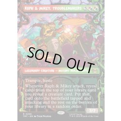 画像1: 【ENG】トラブルメーカー、ラフとマイキー/Raph & Mikey, Troublemakers[MTG_TMT_0250_R]