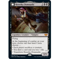 画像1: 【ENG】ヘンリカ・ダムナティ/冥府の予見者、ヘンリカ/Henrika Domnathi/Henrika, Infernal Seer[MTG_VOW_119M]