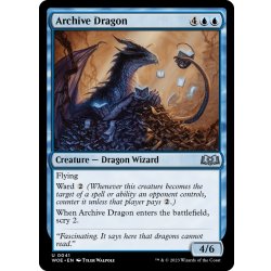画像1: 【ENG】書庫のドラゴン/Archive Dragon[MTG_WOE_0041_U]