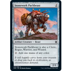 画像1: 【ENG】石造りの荷役獣/Stonework Packbeast[MTG_ZNR_255C]