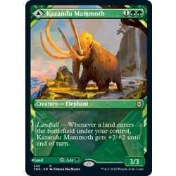 画像1: 【ENG】カザンドゥのマンモス/カザンドゥの谷/Kazandu Mammoth/Kazandu Valley[MTG_ZNR_305R]