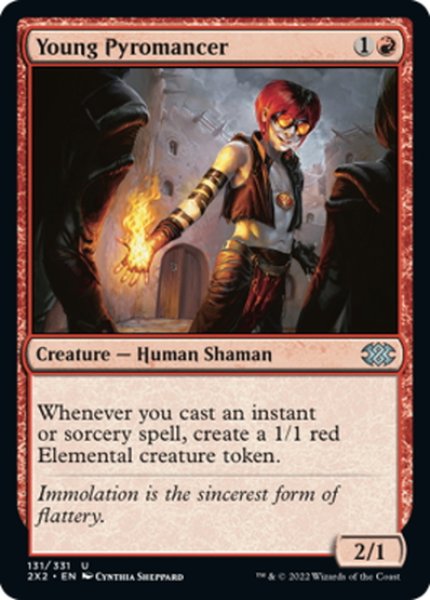 画像1: 【ENG】若き紅蓮術士/Young Pyromancer[MTG_2X2_131U] (1)