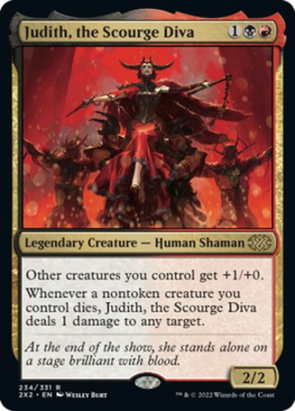 画像1: 【ENG】災いの歌姫、ジュディス/Judith, the Scourge Diva[MTG_2X2_234R] (1)