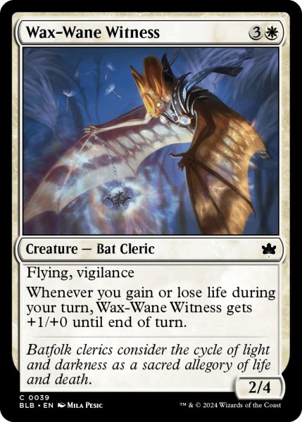 画像1: 【ENG】満ち欠けの証人/Wax-Wane Witness [MTG_BLB_0039_C] (1)