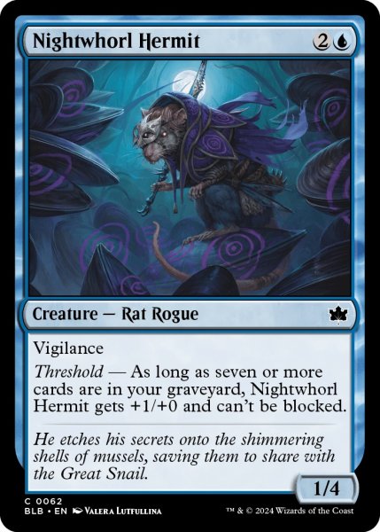 画像1: 【ENG】夜渦の隠遁者/Nightwhorl Hermit [MTG_BLB_0062_C] (1)