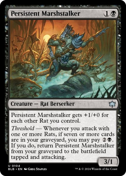画像1: 【ENG】しつこい湿地忍び/Persistent Marshstalker [MTG_BLB_0104_U] (1)