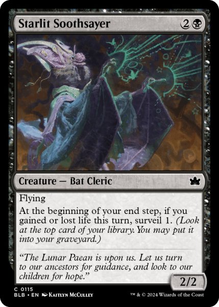 画像1: 【ENG】星明かりの真言者/Starlit Soothsayer [MTG_BLB_0115_C] (1)