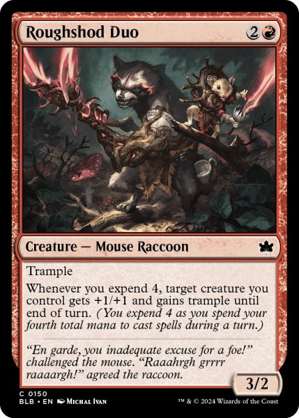 画像1: 【ENG】非道な二人組/Roughshod Duo [MTG_BLB_0150_C] (1)
