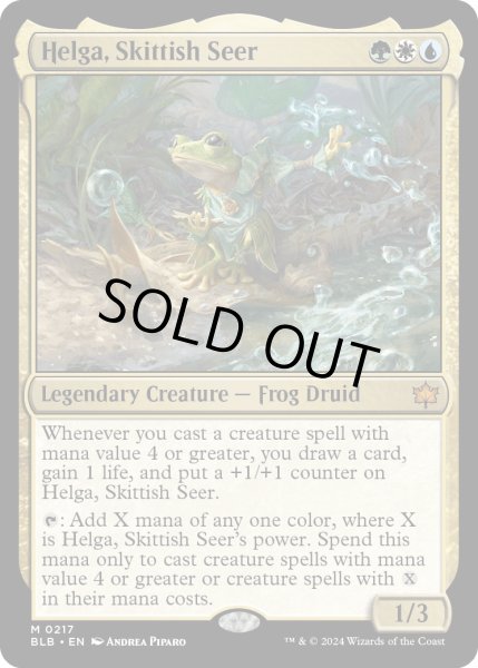 画像1: 【ENG】神経質な予見者、ヘルガ/Helga, Skittish Seer [MTG_BLB_0217_M] (1)