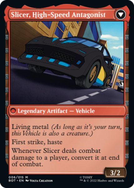画像2: 【ENG】雇われの剛力、スライサー/Slicer, Hired Muscle//高速の敵対者、スライサー/Slicer, High-Speed Antagonist[MTG_BOT_006R] (2)