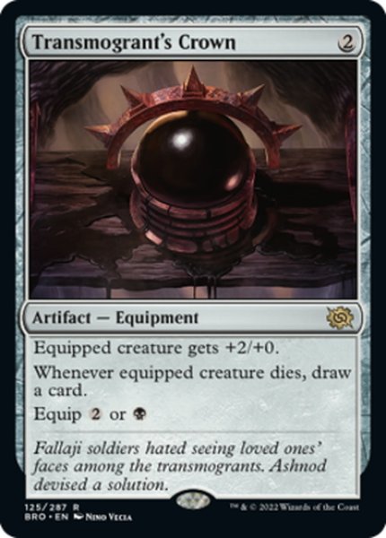 画像1: 【ENG】人体改造機の冠/Transmogrant's Crown[MTG_BRO_125R] (1)