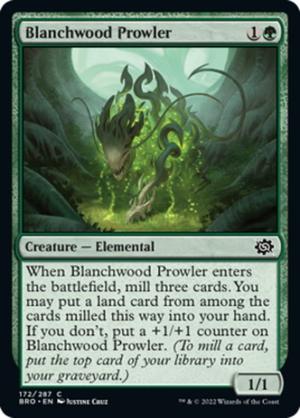 画像1: 【ENG】ブランチウッドのうろつくもの/Blanchwood Prowler[MTG_BRO_172C] (1)