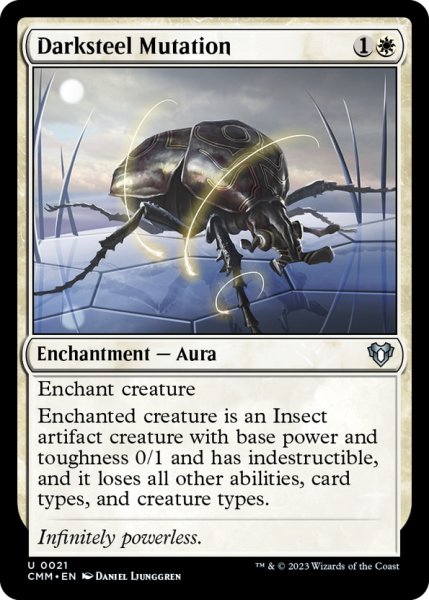 画像1: 【ENG】ダークスティールの突然変異/Darksteel Mutation[MTG_CMM_0021U] (1)