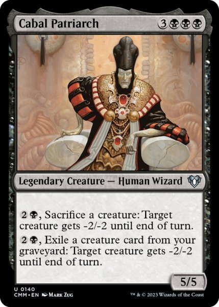 画像1: 【ENG】陰謀団の総帥/Cabal Patriarch[MTG_CMM_0140U] (1)