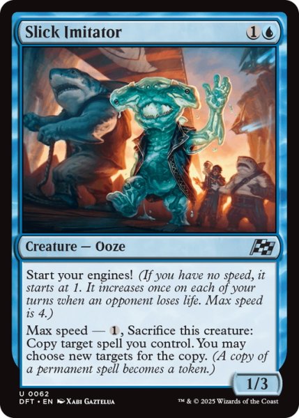 画像1: 【ENG】ぬめる模倣者/Slick Imitator [MTG_DFT_0062_U] (1)