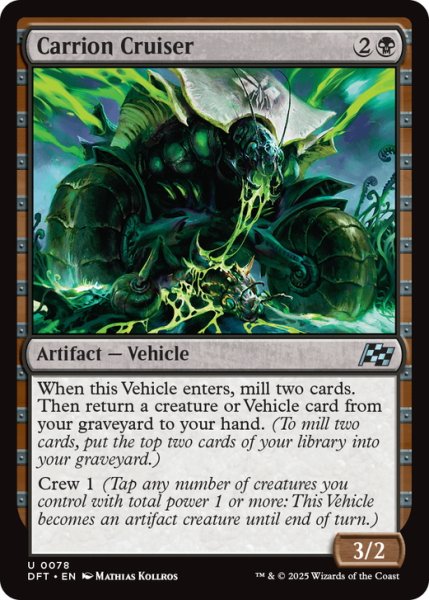 画像1: 【ENG】屍肉戦闘車/Carrion Cruiser [MTG_DFT_0078_U] (1)