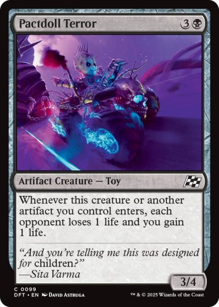 画像1: 【ENG】契約人形の恐怖/Pactdoll Terror [MTG_DFT_0099_C] (1)