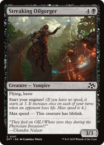 画像1: 【ENG】駆け抜ける油吸い/Streaking Oilgorger [MTG_DFT_0107_C] (1)