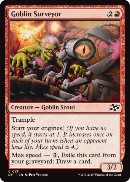 画像1: 【ENG】ゴブリンの偵察員/Goblin Surveyor [MTG_DFT_0131_C] (1)