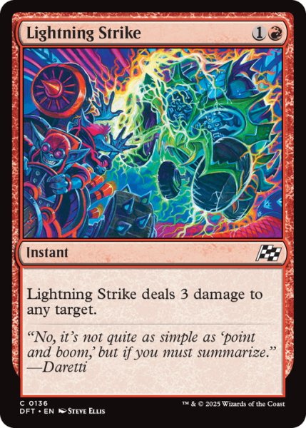 画像1: 【ENG】稲妻の一撃/Lightning Strike [MTG_DFT_0136_C] (1)