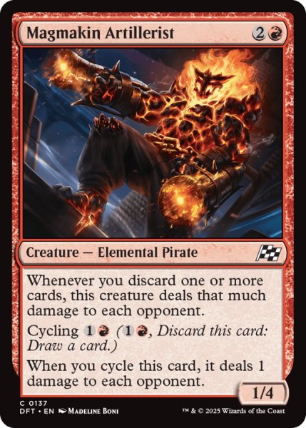 画像1: 【ENG】溶岩族の砲兵/Magmakin Artillerist [MTG_DFT_0137_C] (1)