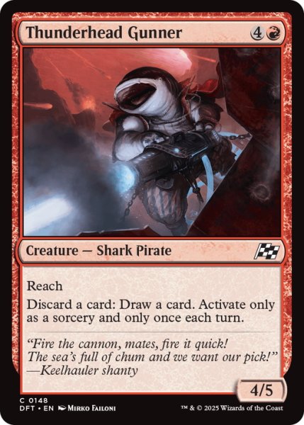 画像1: 【ENG】雷頭の砲手/Thunderhead Gunner [MTG_DFT_0148_C] (1)