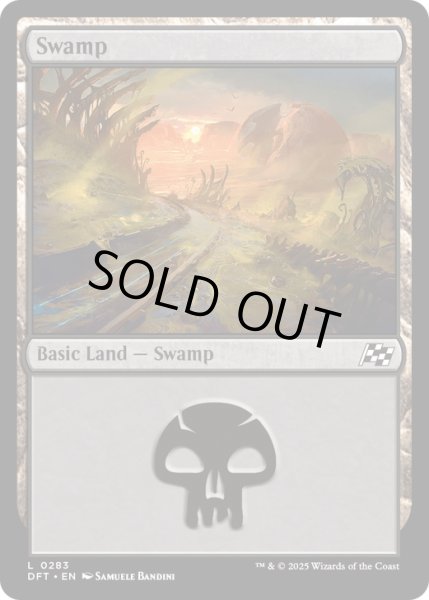 画像1: 【ENG】★Foil★沼/Swamp No.283 [MTG_DFT_0283_C] (1)