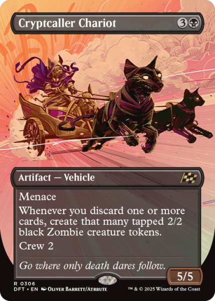 画像1: 【ENG】墓所呼びの戦車/Cryptcaller Chariot [MTG_DFT_0306_R] (1)