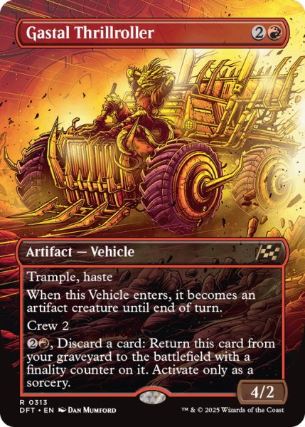 画像1: 【ENG】ガスタルの激ヤバ車/Gastal Thrillroller [MTG_DFT_0313_R] (1)