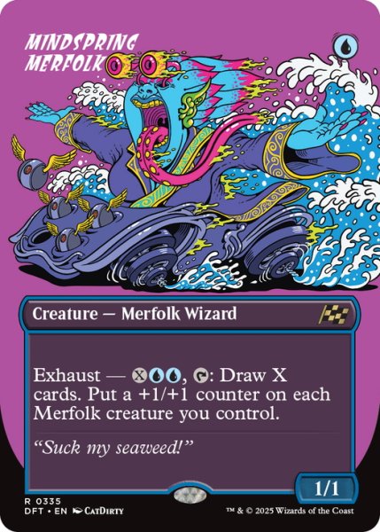 画像1: 【ENG】★Foil★思考の泉のマーフォーク/Mindspring Merfolk [MTG_DFT_0335_R] (1)