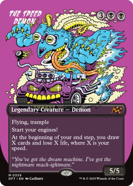 画像1: 【ENG】★Foil★スピードデーモン/The Speed Demon [MTG_DFT_0339_M] (1)