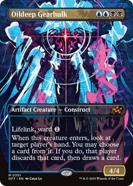 画像1: 【ENG】油浸の機械巨人/Oildeep Gearhulk [MTG_DFT_0351_M] (1)