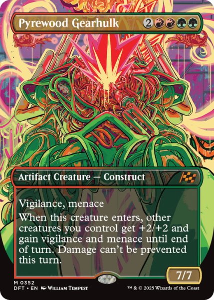 画像1: 【ENG】葬薪の機械巨人/Pyrewood Gearhulk [MTG_DFT_0352_M] (1)