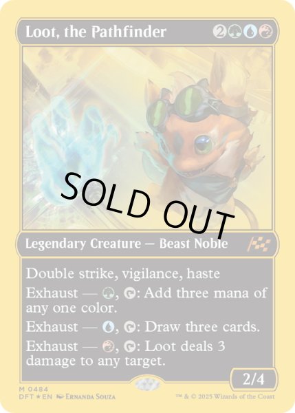 画像1: 【ENG】★ファーストプレイス・Foil★開拓者、おたから/Loot, the Pathfinder [MTG_DFT_0484_M] (1)