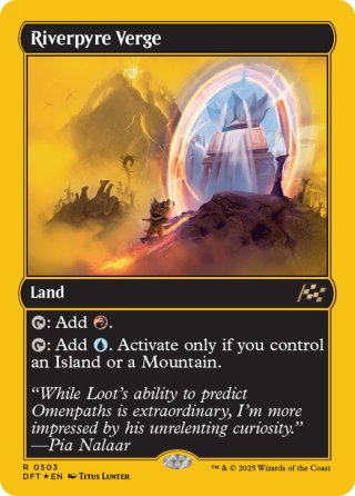 MTG リバーパイアーの境界 4枚 JPN】リバーパイアーの境界/Riverpyre Verge [MTG_DFT_0372_R