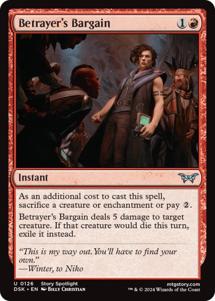 画像1: 【ENG】裏切り者の駆け引き/Betrayer's Bargain [MTG_DSK_0126_U] (1)