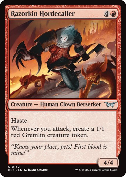 画像1: 【ENG】剃刀族の群れ呼び/Razorkin Hordecaller [MTG_DSK_0152_U] (1)