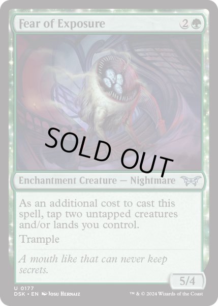 画像1: 【ENG】★Foil★露呈への恐怖/Fear of Exposure [MTG_DSK_0177_U] (1)