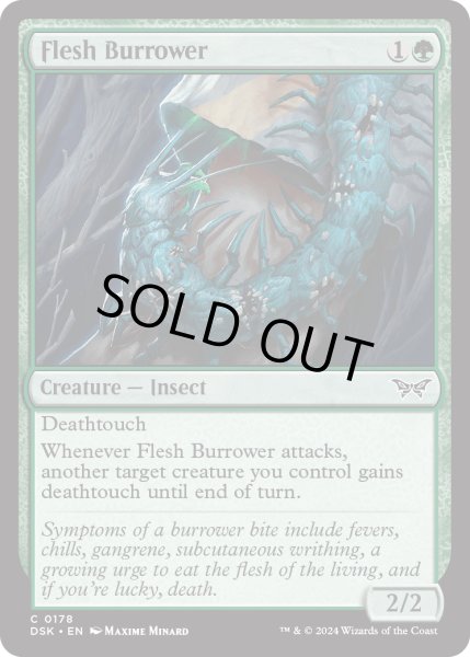 画像1: 【ENG】★Foil★肉潜り虫/Flesh Burrower [MTG_DSK_0178_C] (1)