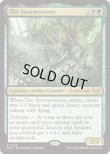 画像1: 【ENG】★Foil★群れの巣人/The Swarmweaver[MTG_DSK_0236_R] (1)