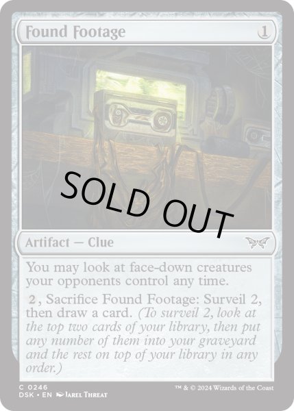 画像1: 【ENG】★Foil★ファウンド・フッテージ/Found Footage [MTG_DSK_0246_C] (1)