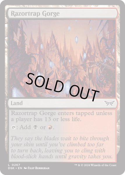 画像1: 【ENG】★Foil★剃刀罠の山峡/Razortrap Gorge [MTG_DSK_0267_C] (1)