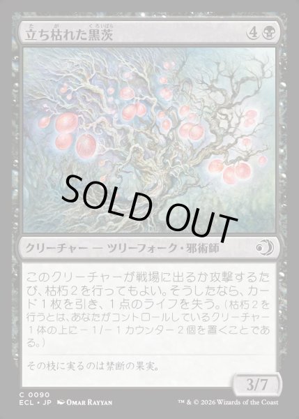 画像1: 【JPN】★Foil★立ち枯れた黒茨/Blighted Blackthorn [MTG_ECL_0090_C] (1)
