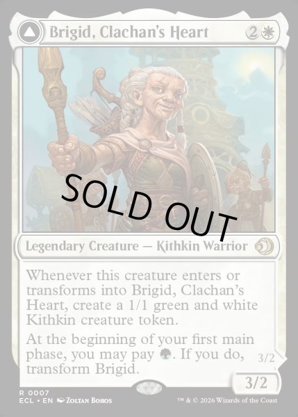 画像1: 【ENG】★Foil★小村の心、ブリジッド/矮村の理性、ブリジッド/Brigid, Clachan's Heart/Brigid, Doun's Mind[MTG_ECL_0007_R] (1)