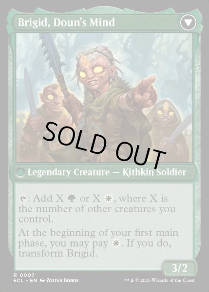 画像2: 【ENG】★Foil★小村の心、ブリジッド/矮村の理性、ブリジッド/Brigid, Clachan's Heart/Brigid, Doun's Mind[MTG_ECL_0007_R] (2)