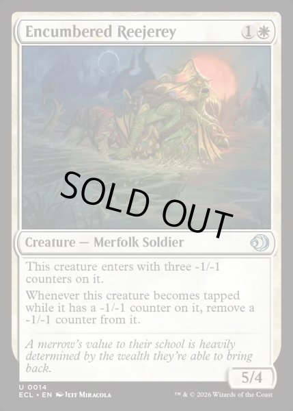 画像1: 【ENG】★Foil★動きにくい騎兵/Encumbered Reejerey [MTG_ECL_0014_U] (1)