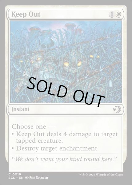 画像1: 【ENG】★Foil★締め出し/Keep Out [MTG_ECL_0019_C] (1)